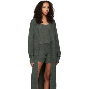 Skims Grey Cozy Knit boy shorts